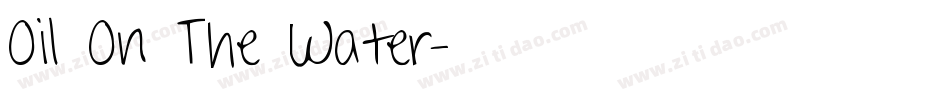 Oil On The Water字体转换